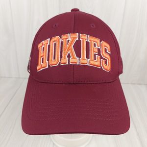 Virginia Tech Hokies Hat Cap Snap Back‎ Maroon Baseball Embroidered Spellout